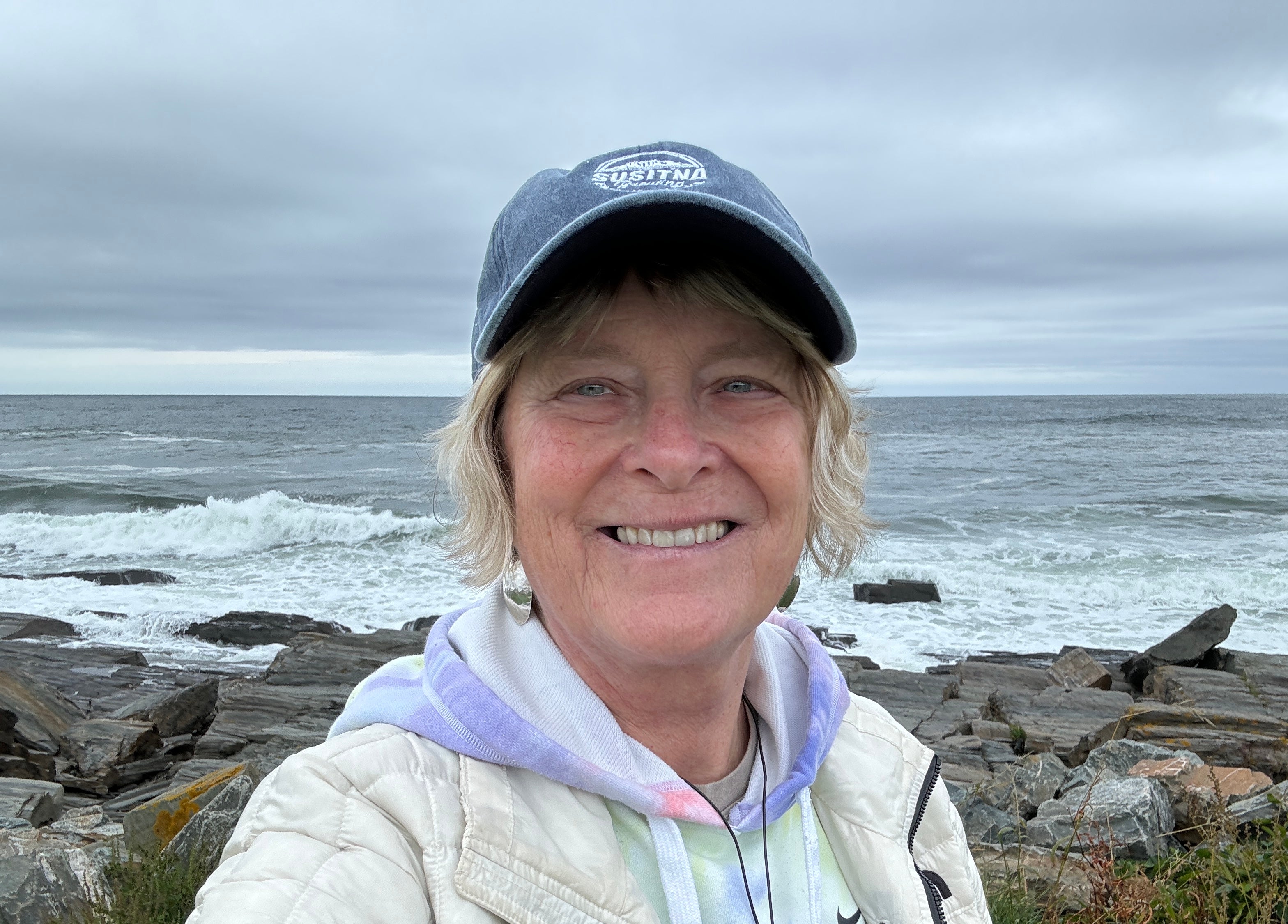 Woman standing on beach